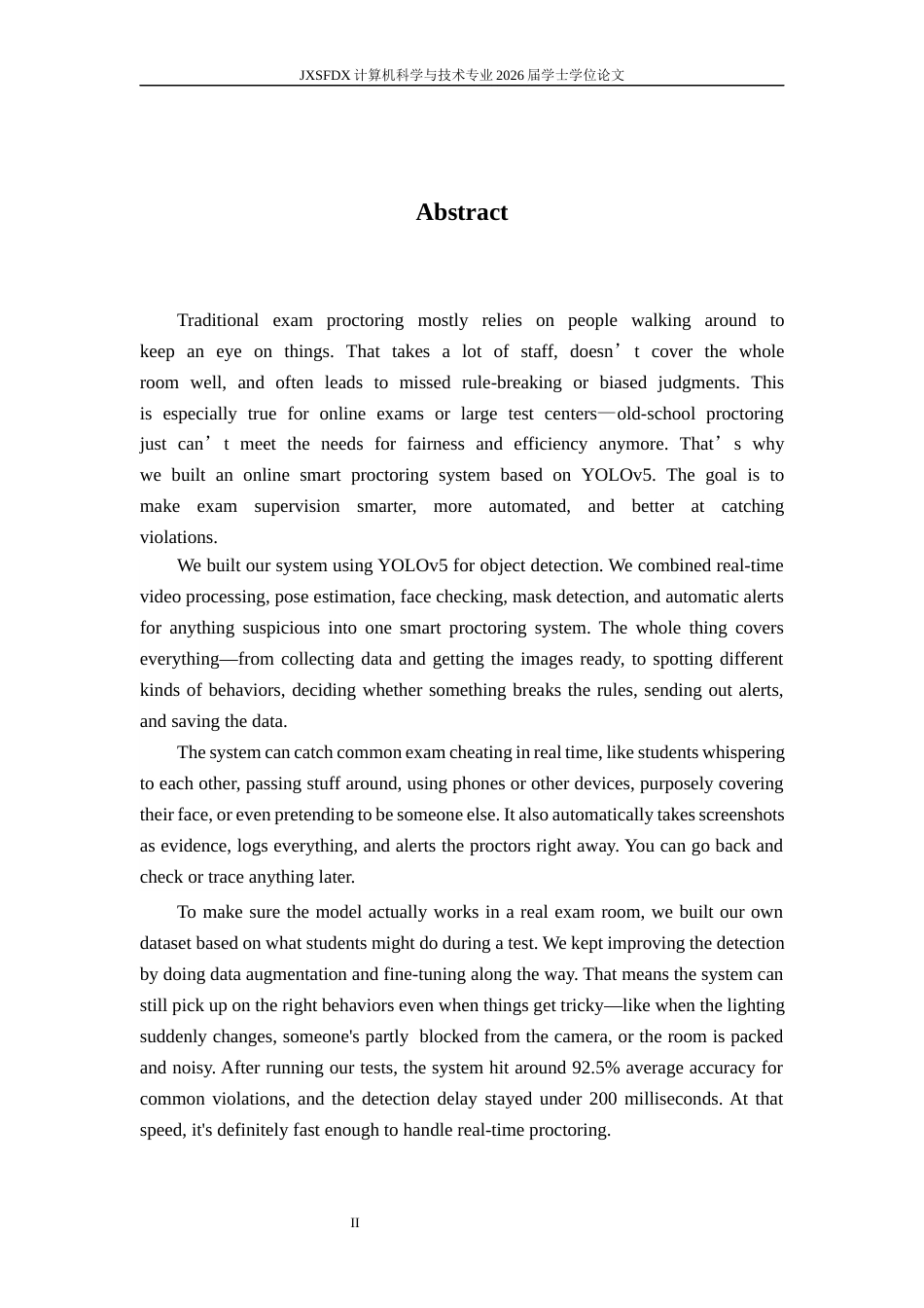 26年WH计算机科学与技术(数字技术) 基于yolov5的在线考试智能监考系统1.5-AI6.74-约20650字符.docx_第3页