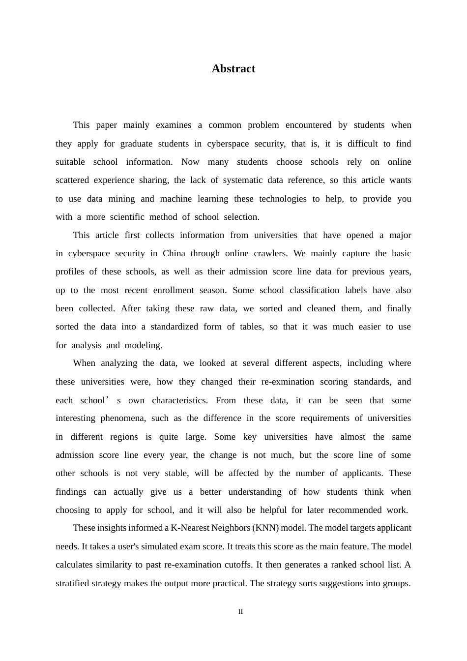 26年WH信息安全 基于机器学习技术的考研院校分析及推荐系统的研究1.51-AI8.12-约14199字符.docx_第2页