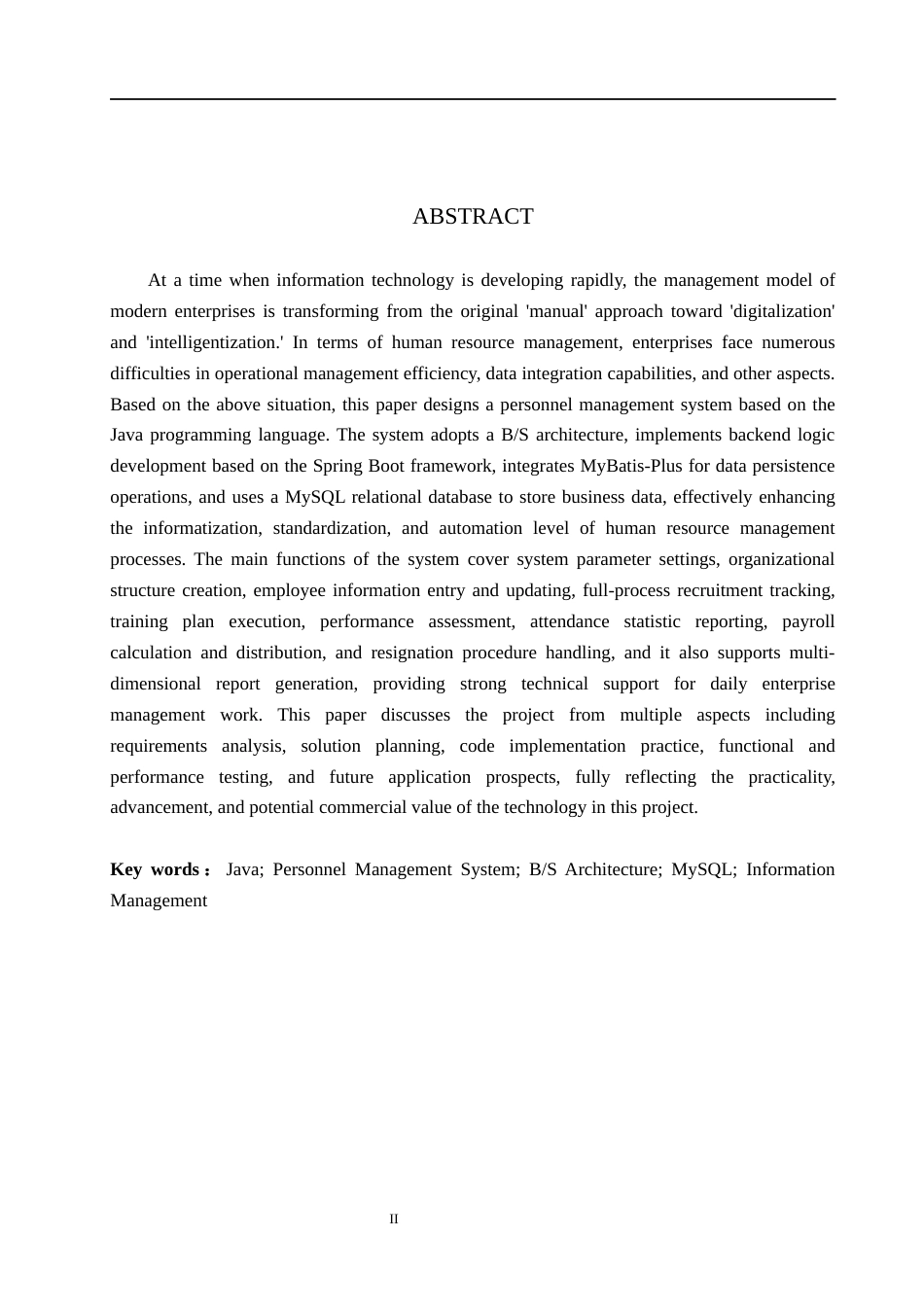 26年WH计算机本科 基于Java的公司人事管理系统的设计与实现6.68-AI9.37(16944字).docx_第2页