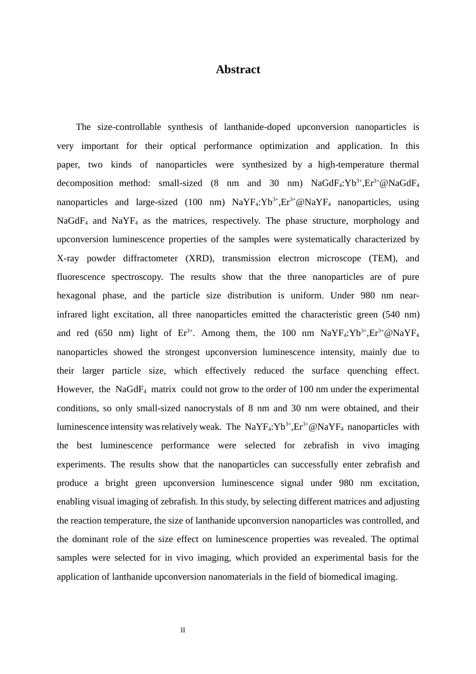 26年WH药学 稀土掺杂上转换纳米晶的可控制备及其光学性能研究26.62-AI32.59-约8956字符.docx_第2页