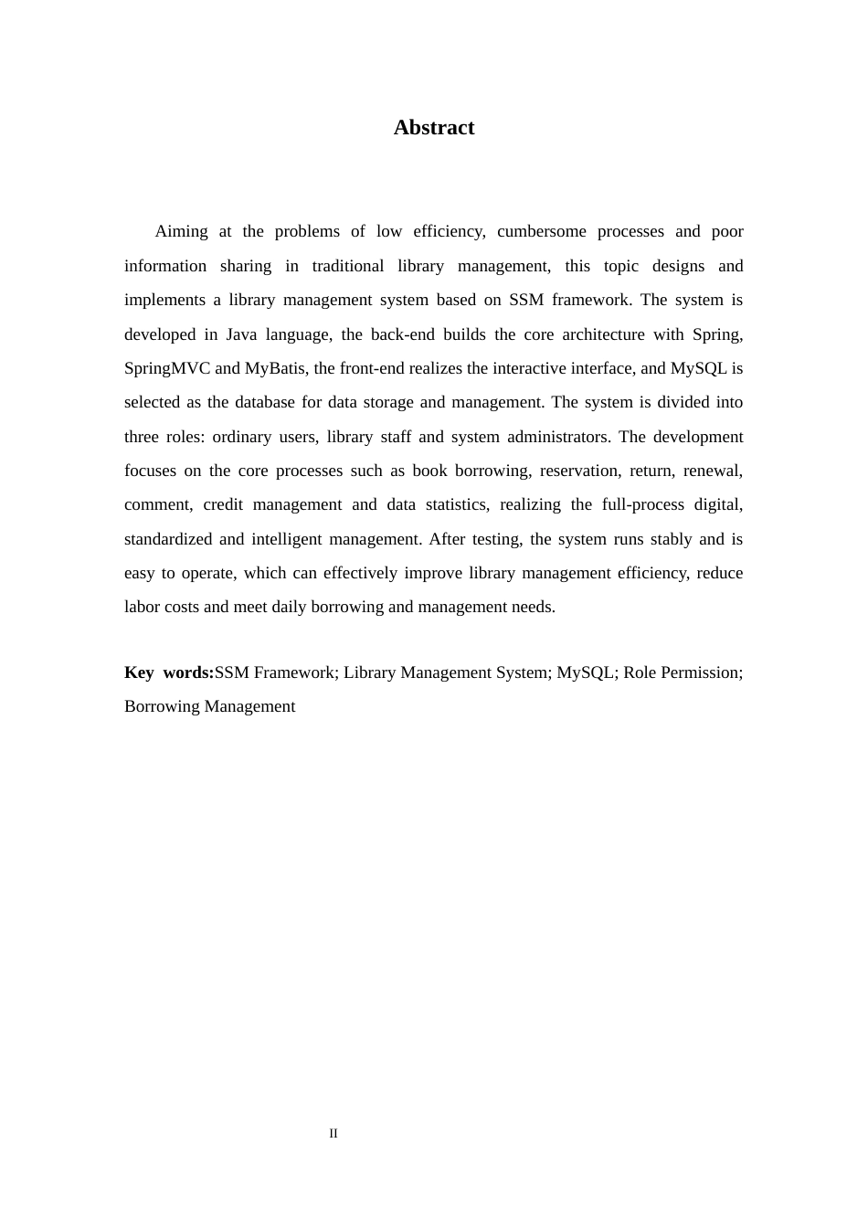 26年WH计算机科学与技术 基于SSM的图书管理系统的设计与实现12.8-AI39.15-约12997字符.docx_第2页