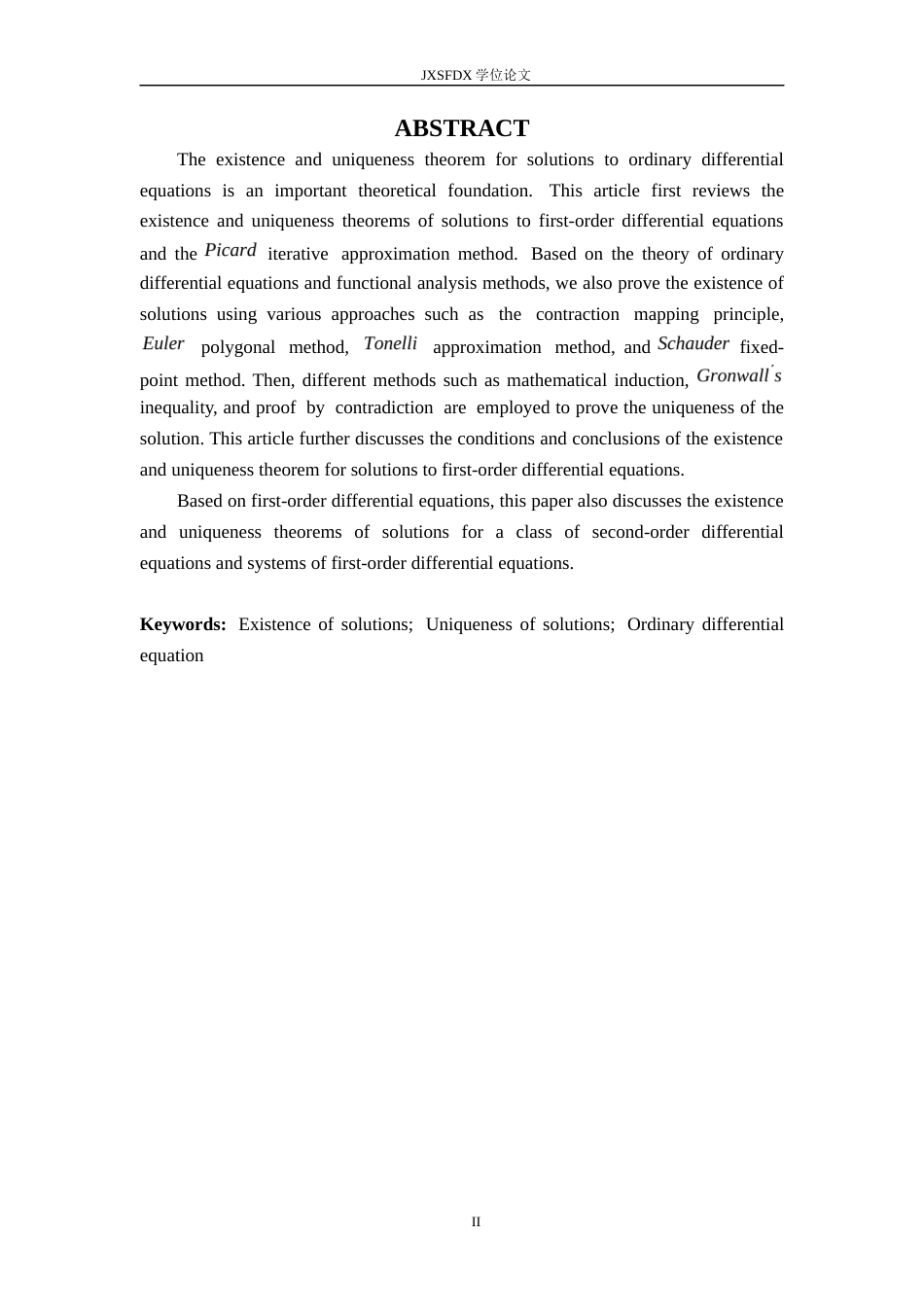 26年WH数学与应用数学 常微分方程解的存在性与唯一性定理的深入探讨23.52-AI0.89-约8436字符.docx_第2页
