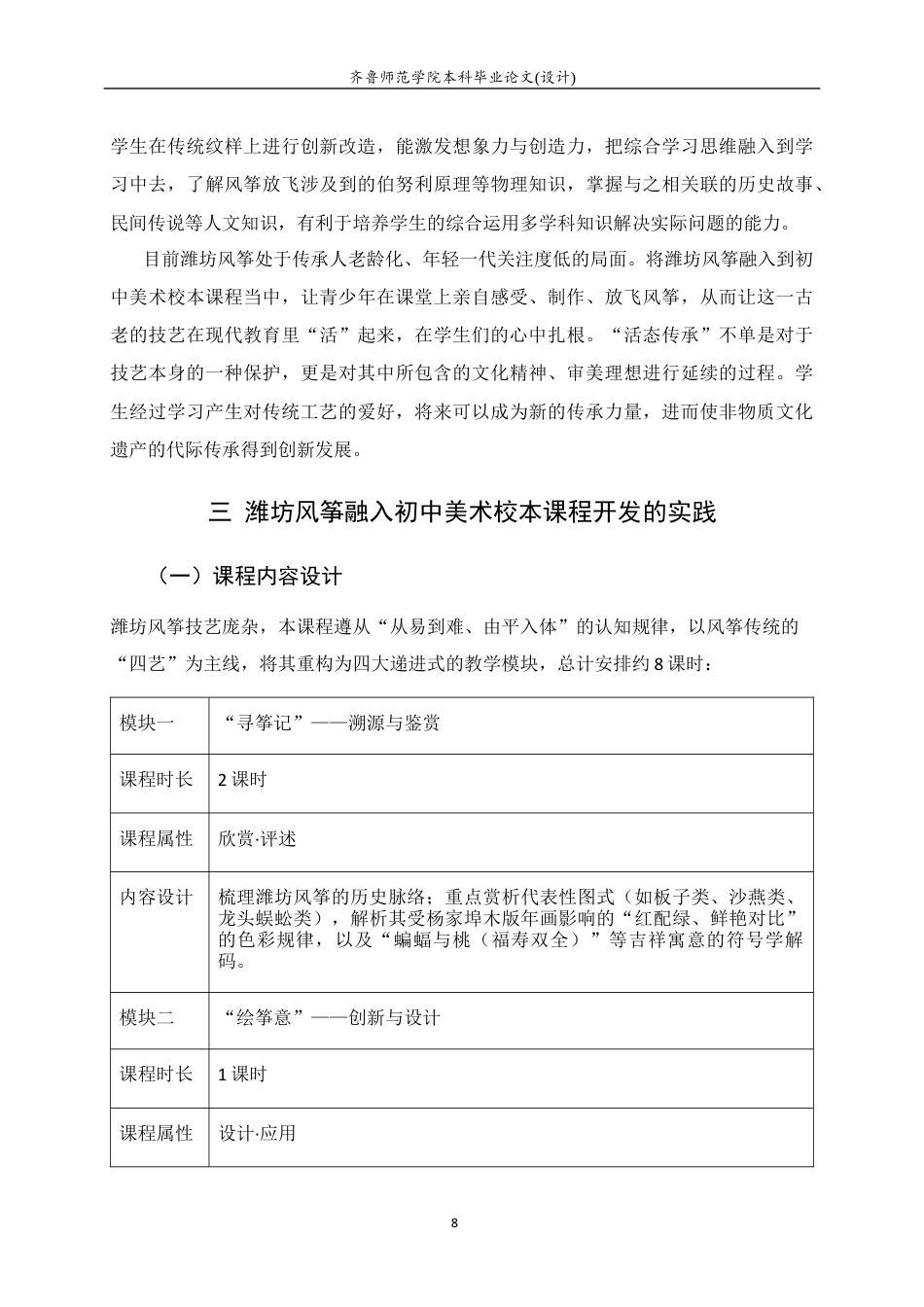 26年WH美术学 潍坊风筝艺术融入初中美术校本课程开发教学实践研究5.26-AI4.48 过AI率-约7948字符(9679字).docx_第10页
