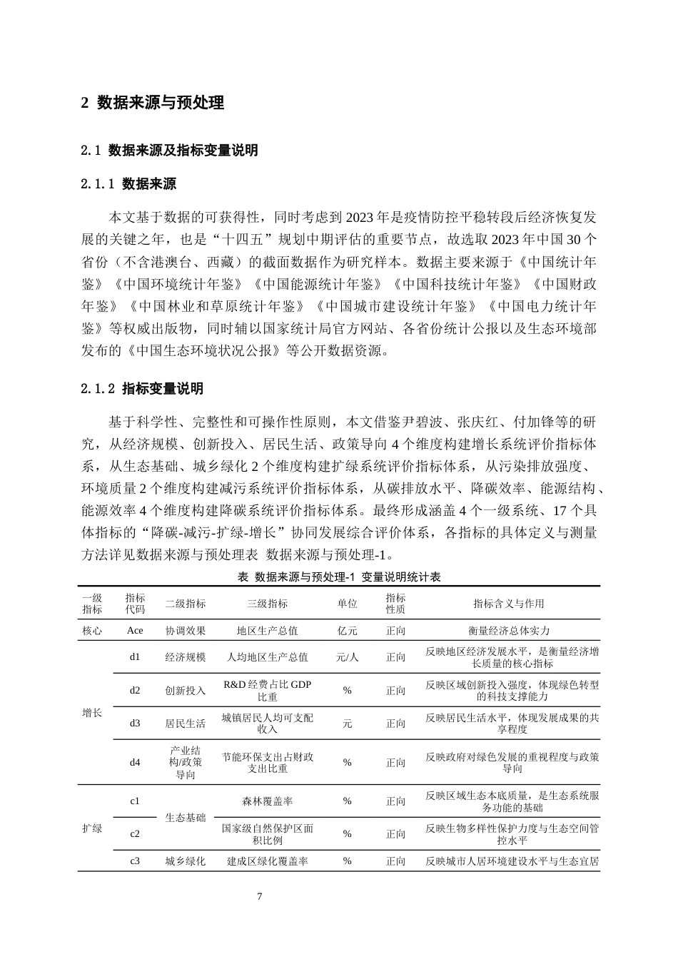 26年WH统计学 中国各省“降碳 - 减污 - 扩绿 - 增长” 协同发展水平评价及差异分析6.75-AI1.74-约20373字符(22290字).docx_第9页