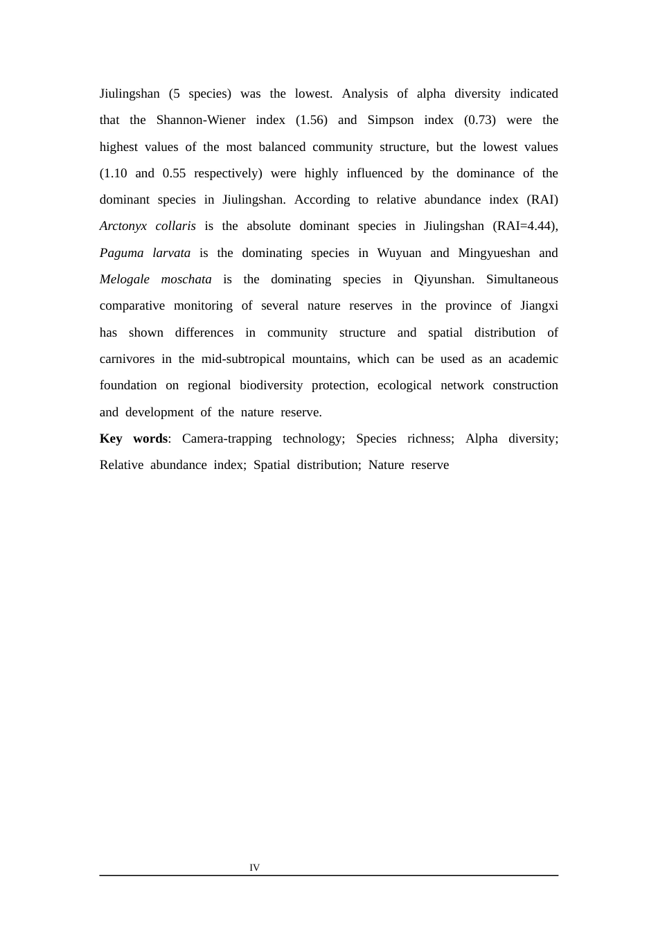 26年WH生物科学 基于红外相机技术的江西省四个国家级自然保护区食肉动物多样性与空间分布研究5.41-AI1.4-约17999字符.docx_第3页