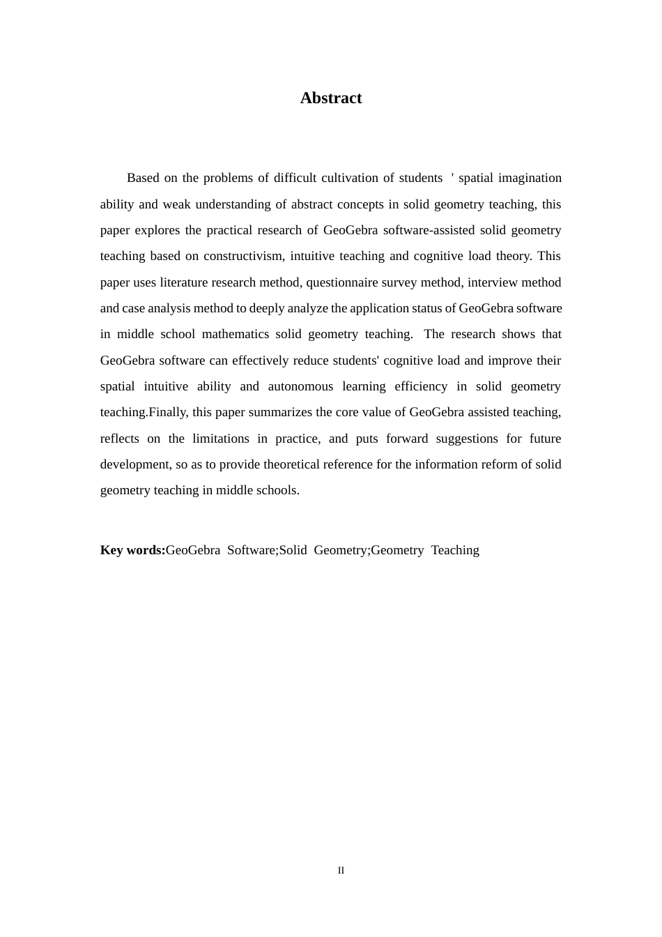26年WH数学与应用数学 基于Geogebra软件辅助中学立体几何教学的实践研究8.61-AI3.77-约13982字符.docx_第2页
