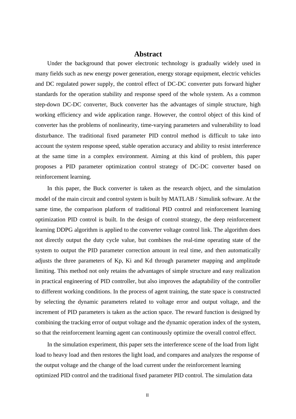 26年WH电气工程及其自动化 基于强化学习的DC-DC变换器PID优化控制策略研究7.16-AI16.31-约19207字符.docx_第3页