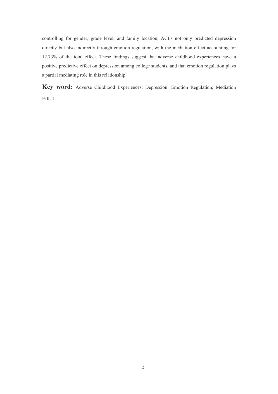 26年WH应用心理学 童年不良经历对大学生抑郁的影响：情绪调节的中介作用18.08-AI16.02-约22794字符.pdf_第4页