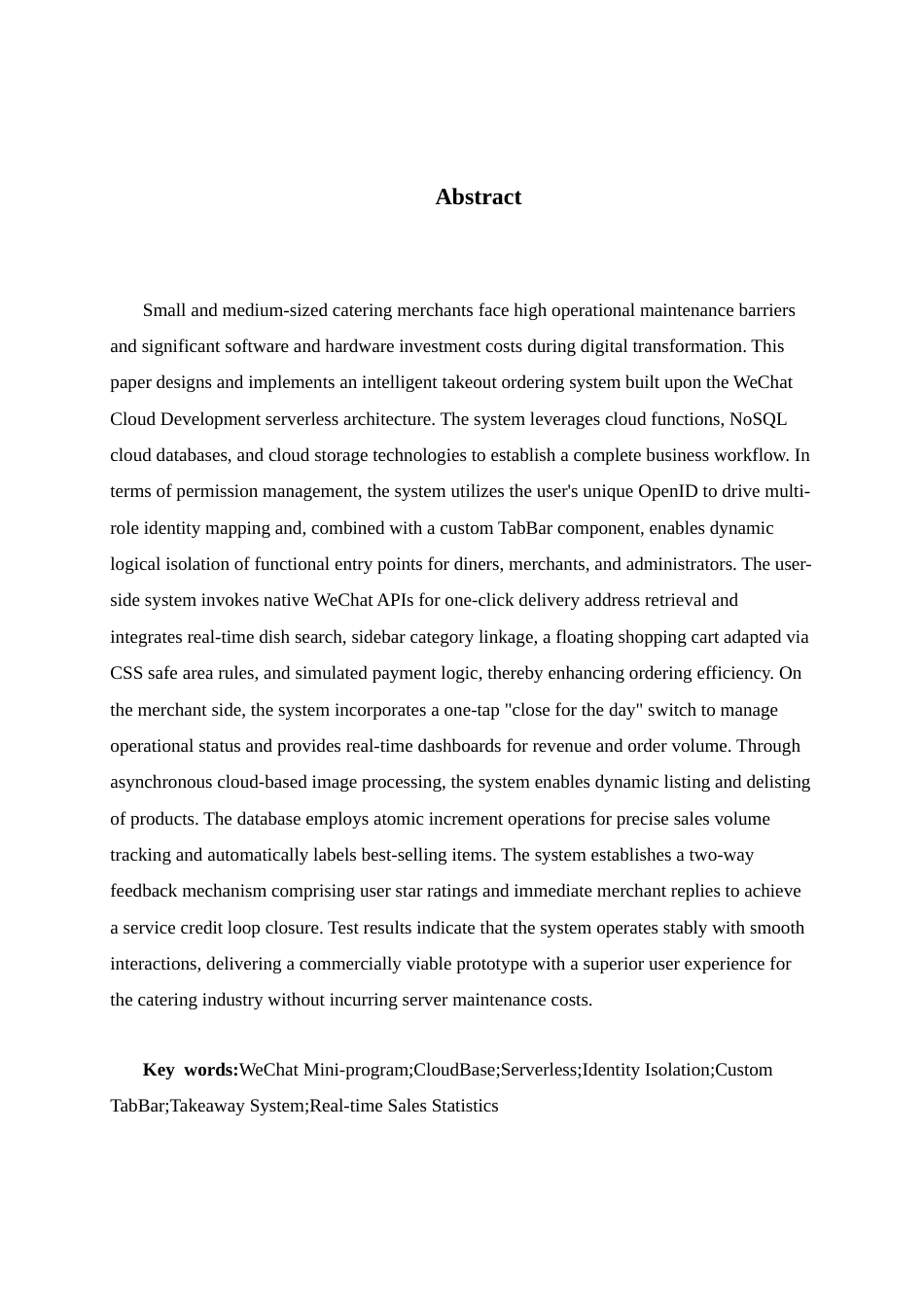 26年WH计算机科学与技术 基于微信小程序的外卖系统9.19-AI7.29-约19473字符.docx_第2页