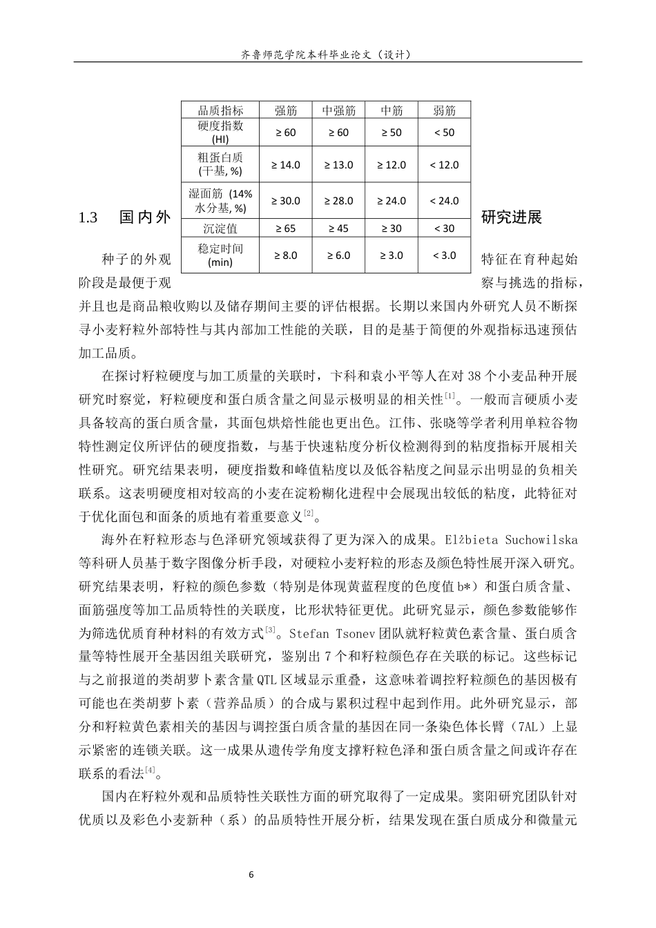 26年WH生物科学本科 小麦品种籽粒外观品质与部分品质性状的相关性分析16.65-AI3.44-约10202字符(8850字).docx_第6页