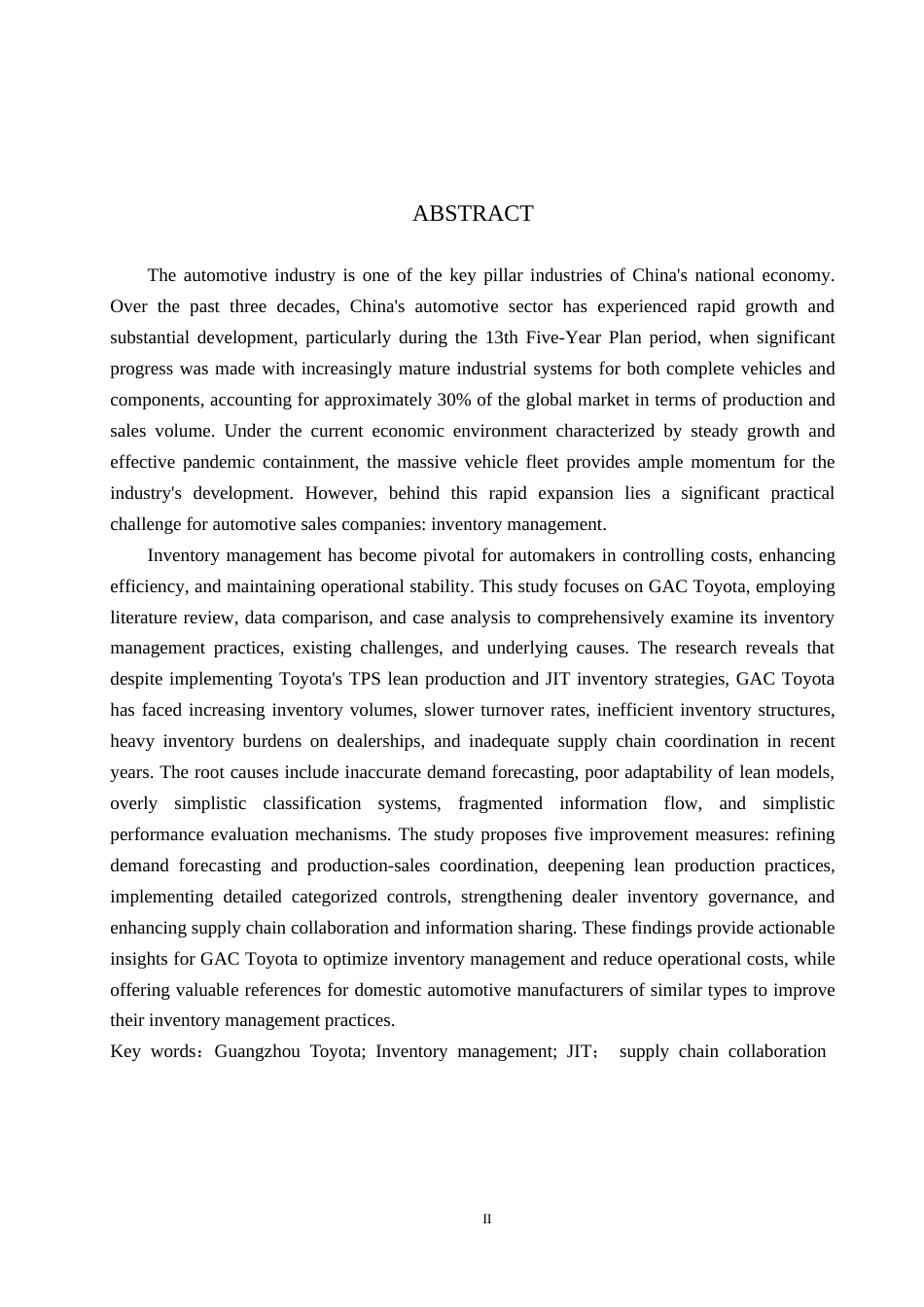 26年WH工商管理 广汽丰田公司库存管理研究14.09-AI4.73(15663字).docx_第2页