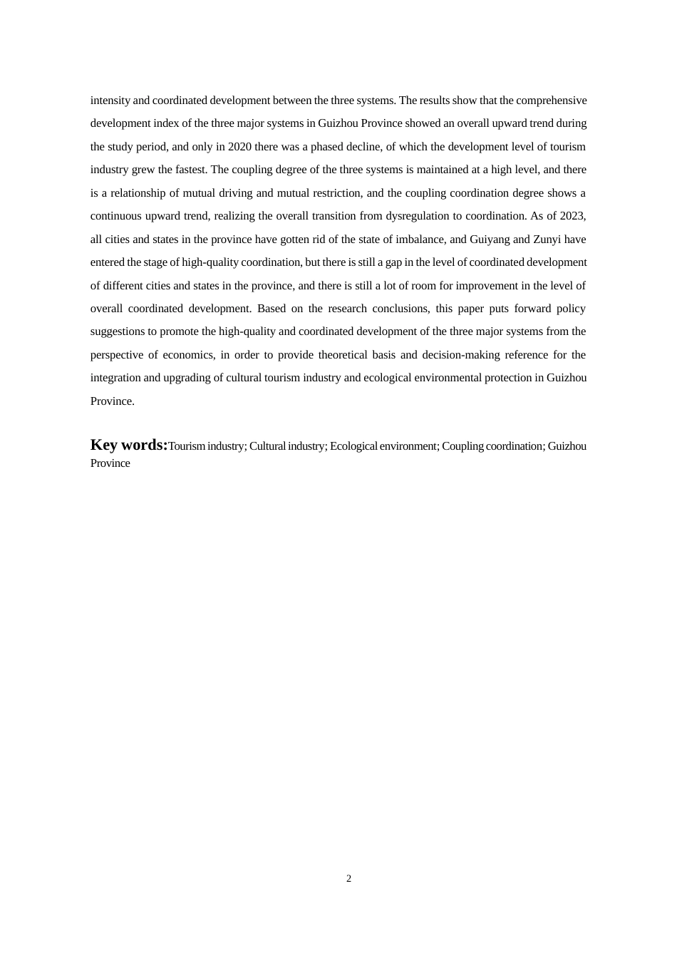 26年WH经济学 贵州省旅游—文化—生态环境耦合协调发展研究17.86-AI21.35-约19198字符(19903字).docx_第4页