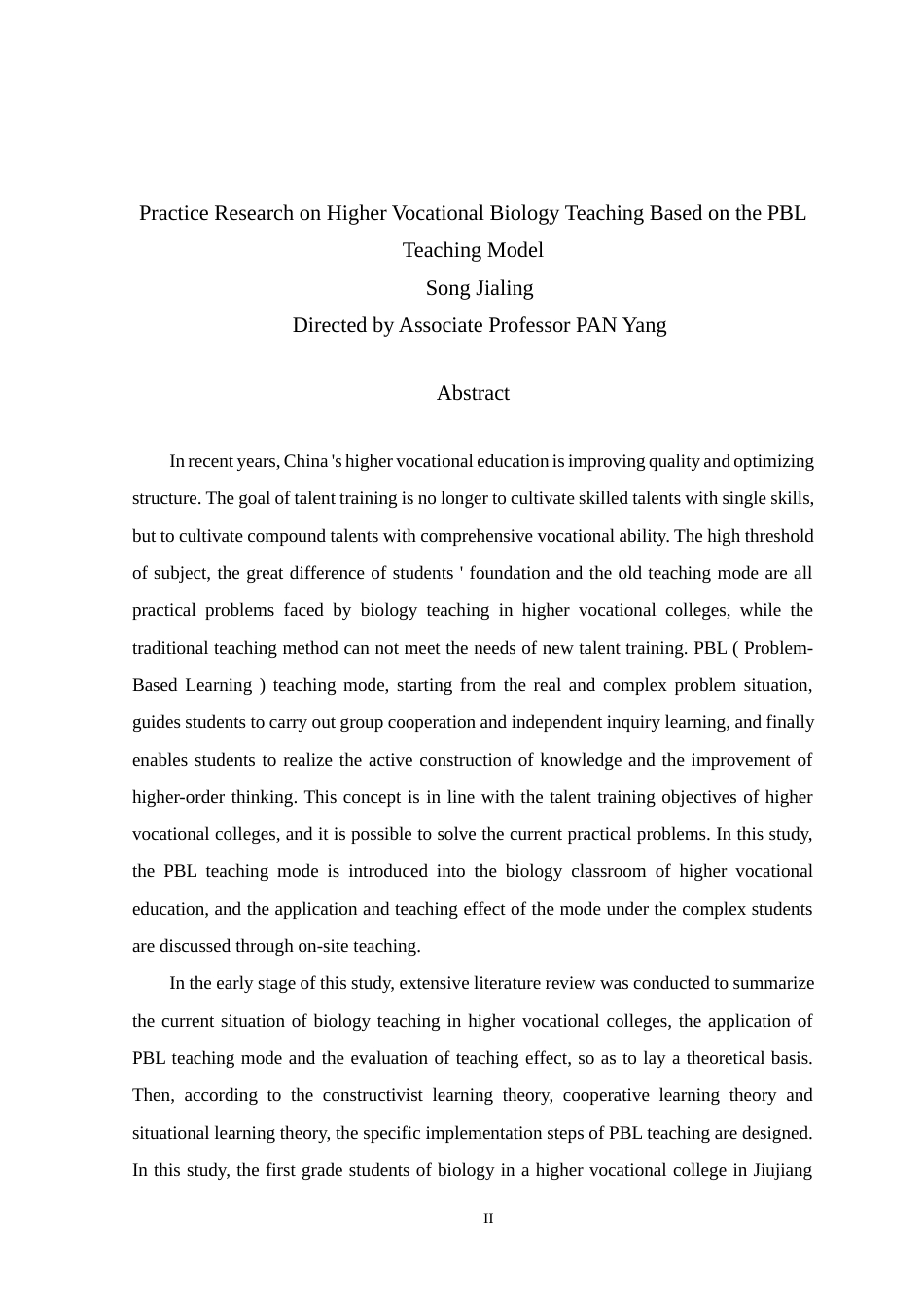 26年WH生物科学 基于PBL教学模式的高职生物教学实践研究5.43-AI11.43-约47524字符.docx_第2页