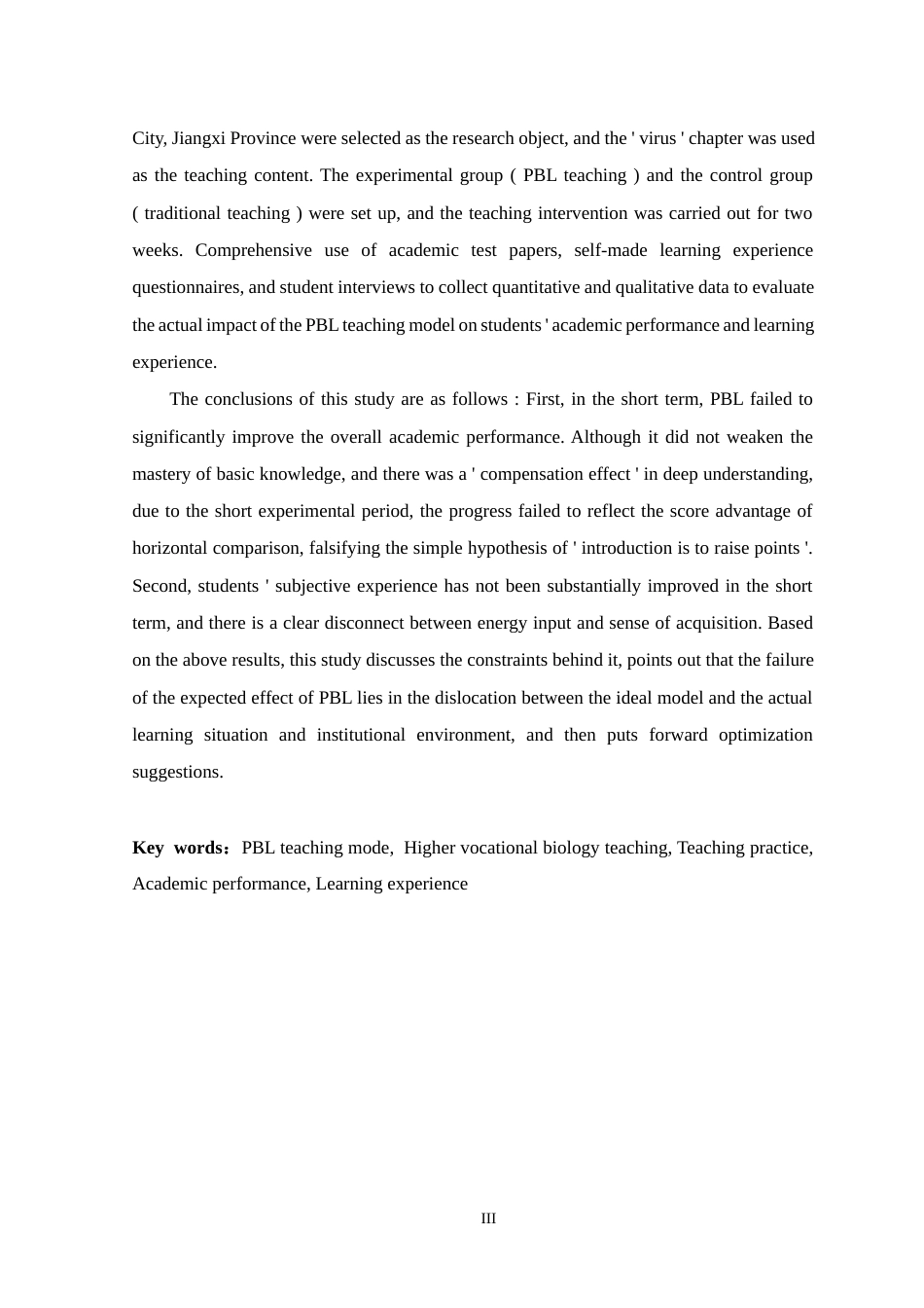 26年WH生物科学 基于PBL教学模式的高职生物教学实践研究5.43-AI11.43-约47524字符.docx_第3页