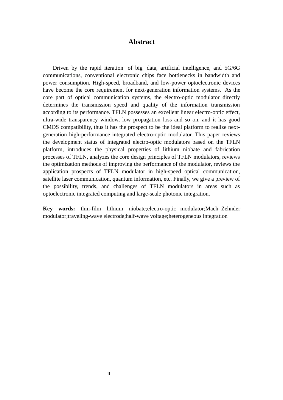 26年WH物理学 基于薄膜铌酸锂平台的集成电光调制器技术进展10.5-AI21.39-约24167字符.docx_第2页
