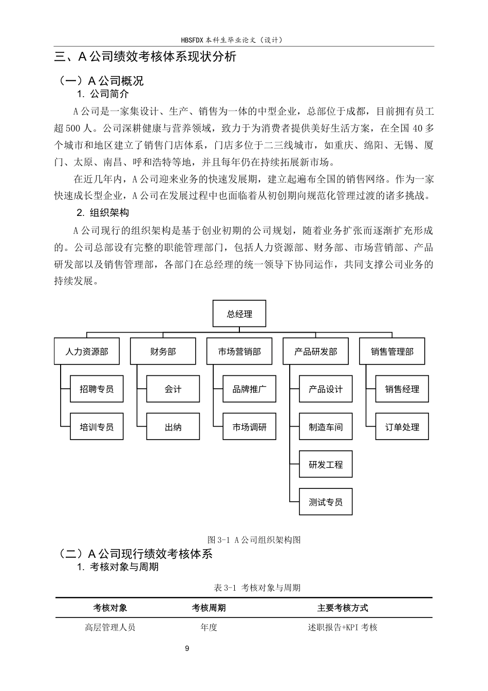 26年WH人力资源管理 《A公司绩效考核体系优化研究》14.72-AI16.09-约15000字符.docx_第9页