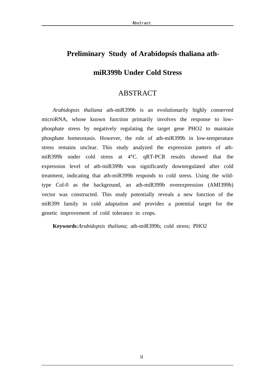 26年WH生物科学 拟南芥ath-miR399b在冷胁迫下的功能分析25.11-AI20.77-约10479字符(8645字).docx_第2页