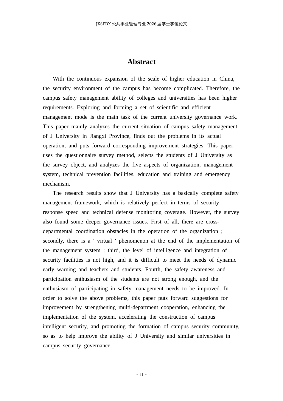 26年WH公共事业管理 高校校园安全管理现状与改进策略分析——以江西省J大学为例7.84-AI13.61_1-约17685字符.docx_第3页