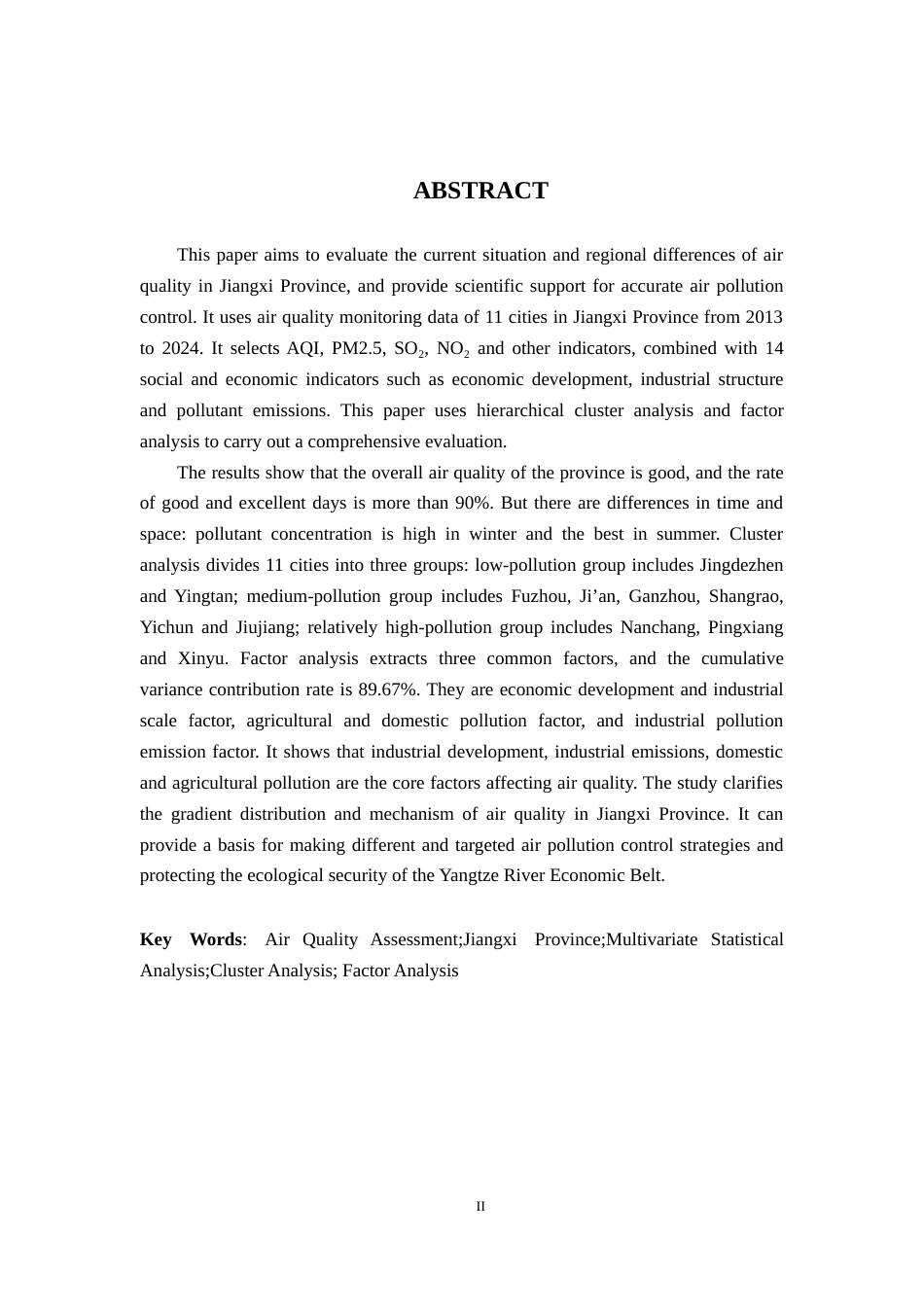26年WH统计学 基于多元统计方法对空气质量的评价研究13.33-AI24.66-约14177字符.docx_第2页