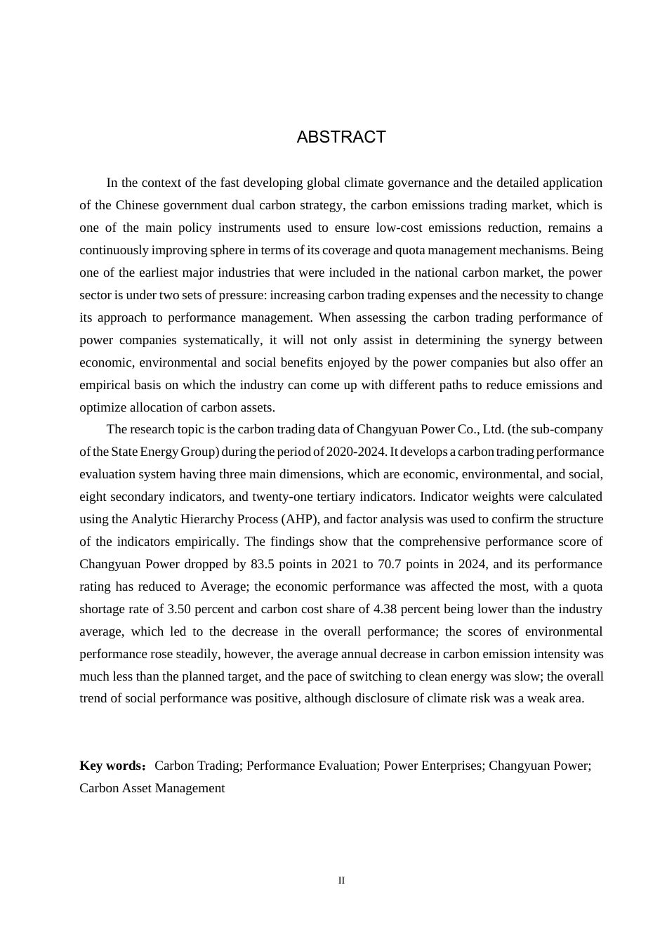 26年WH金融工程 长源电力企业碳交易绩效研究5.14-AI3.67(21456字).docx_第2页
