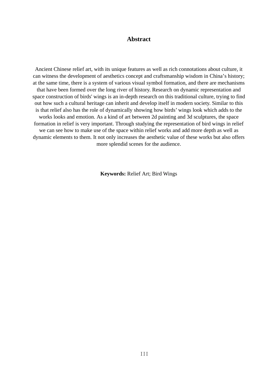 26年WH绘画 浮雕艺术中鸟类的动态表现和空间建构研究-AI-约7864字符.docx_第2页