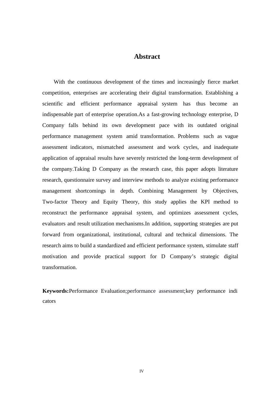 26年WH人力资源管理 D公司员工绩效考核问题与对策研究16.87-AI34.36-约11269字符.docx_第2页