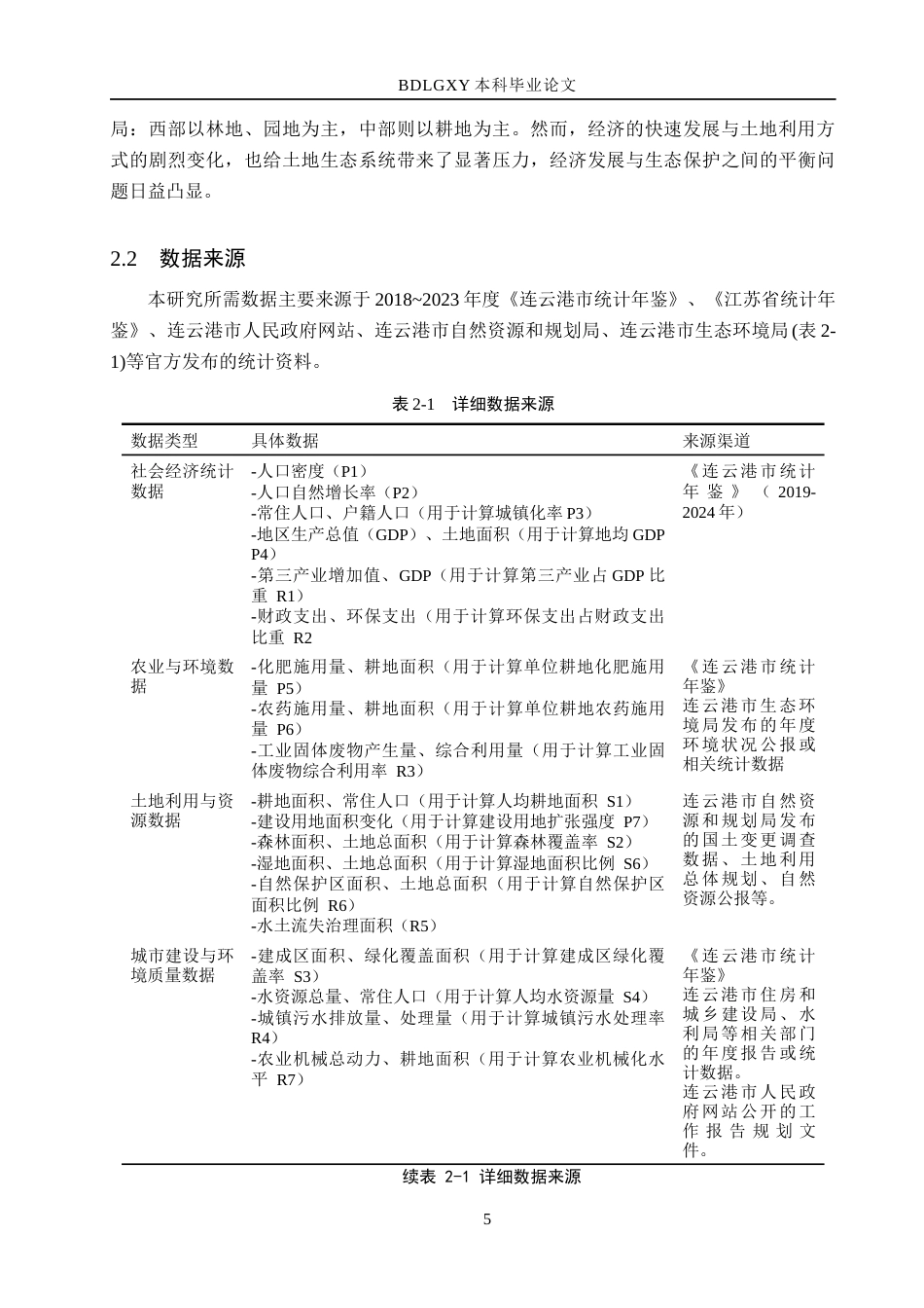 26年WH土地资源管理本科 连云港市土地生态安全评价19.5-AI6.12(11930字).docx_第9页