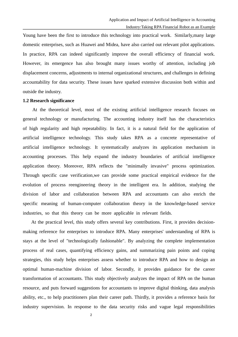 26年WH商务英语会计 人工智能在会计行业中的应用与影响——以R P A财务机器人为例2.09- A I22.25_1-约53678字符.docx_第7页