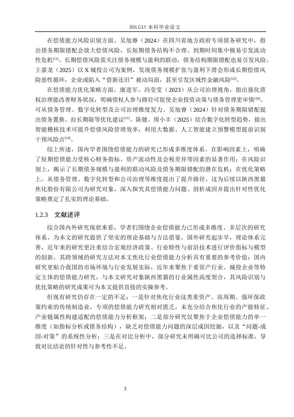 26年WH会计学本科 陕西黑猫焦化股份有限公司偿债能力问题研究7.85-AI12.07(19281字).docx_第7页