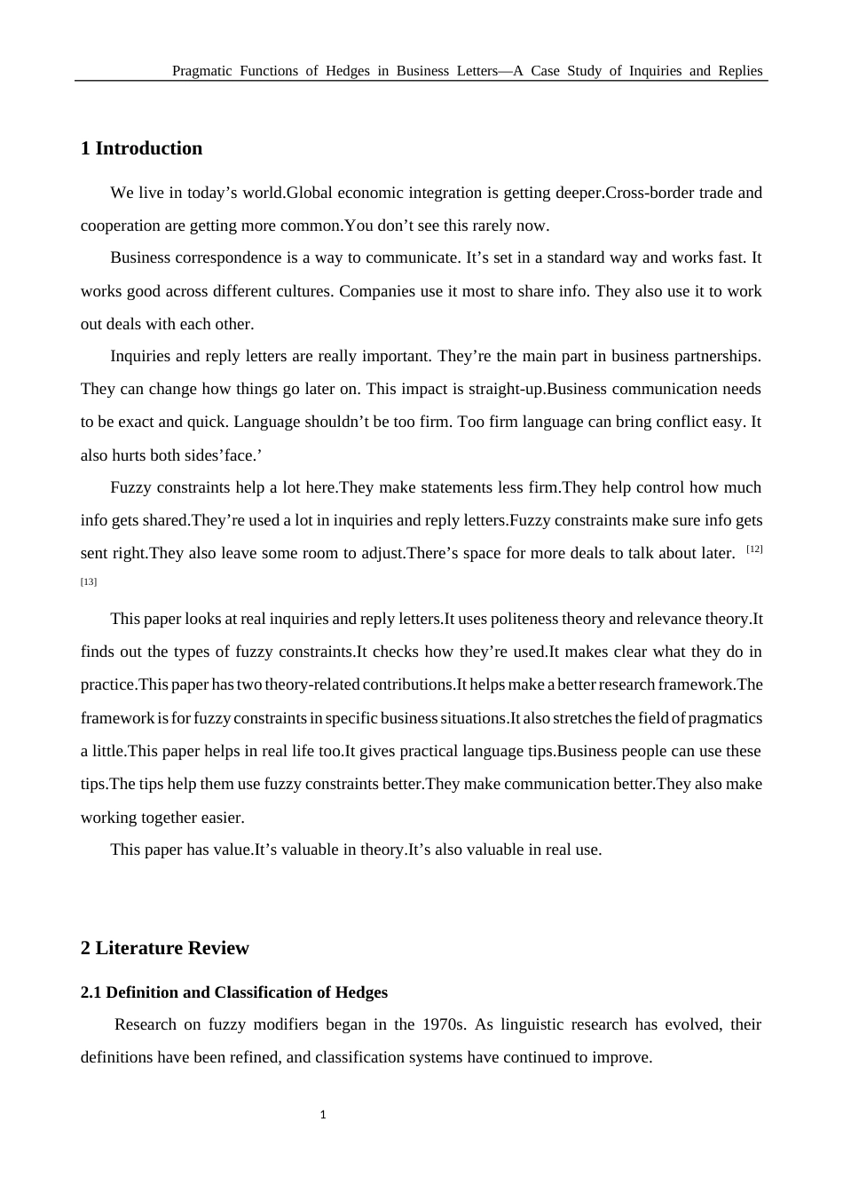 26年WH商务英语(国际金融) 商务信件中模糊限制语的实用功能--以《问询与回复》为例0.2- A I7.62-约50654字符.docx_第5页