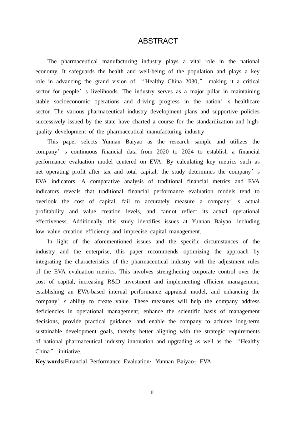 26年WH财务管理 基于EVA的云南白药财务绩效评价体系研究11.32-AI7.16-约19415字符.docx_第2页