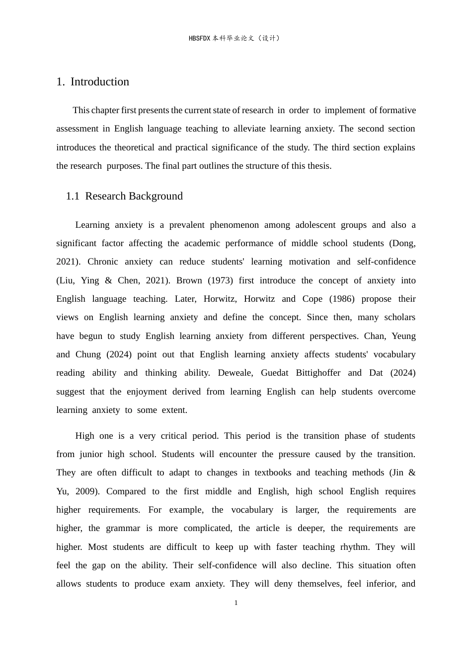 26年WH英语 AI23.71-外语形成性评估在缓解中学生英语学习焦虑中的情感支持作用研究以1年级为例 3.03-AI23.7-约54281字符.docx_第5页