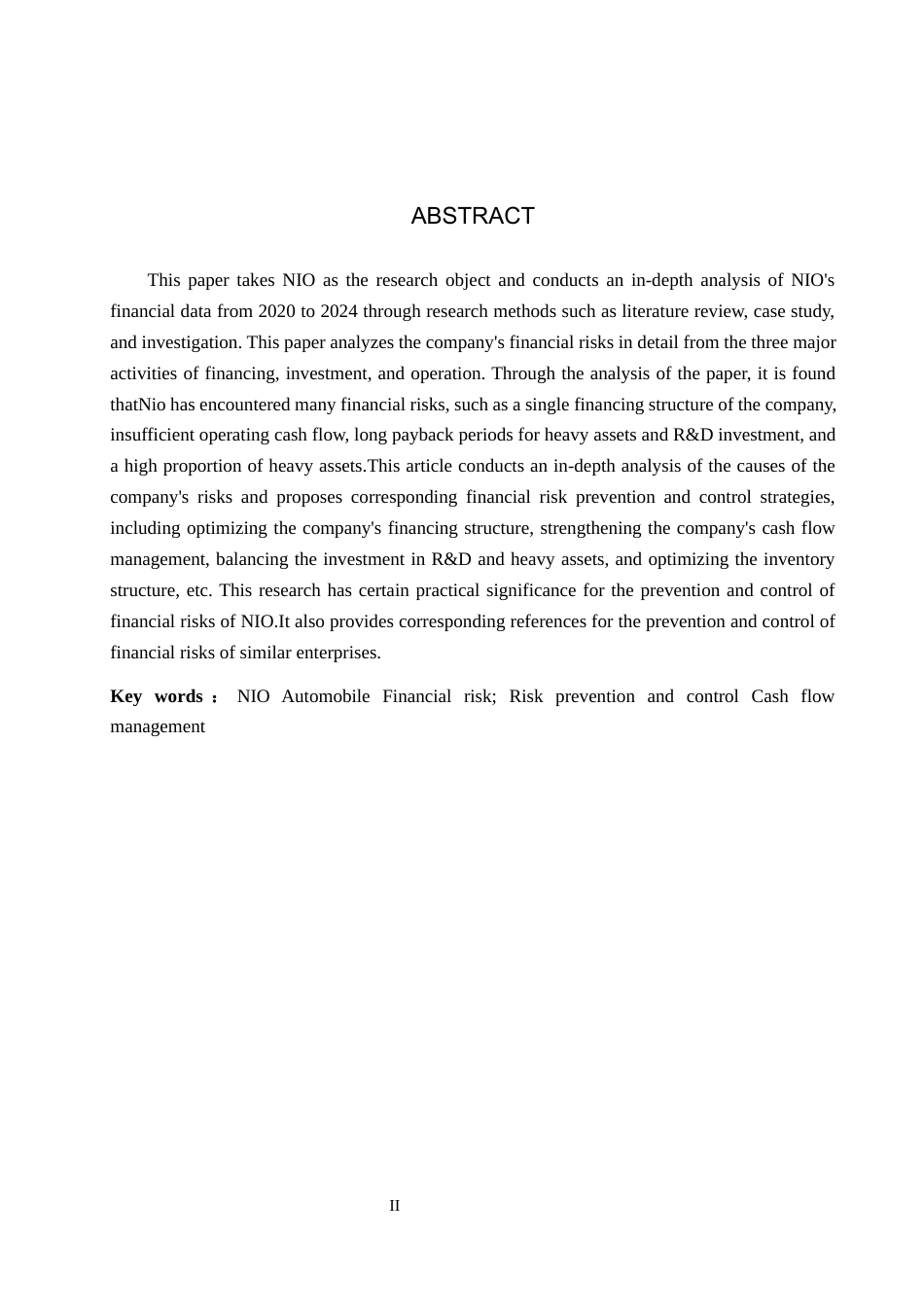 26年WH会计学 蔚来汽车财务风险与防控策略研究(13093字).docx_第2页