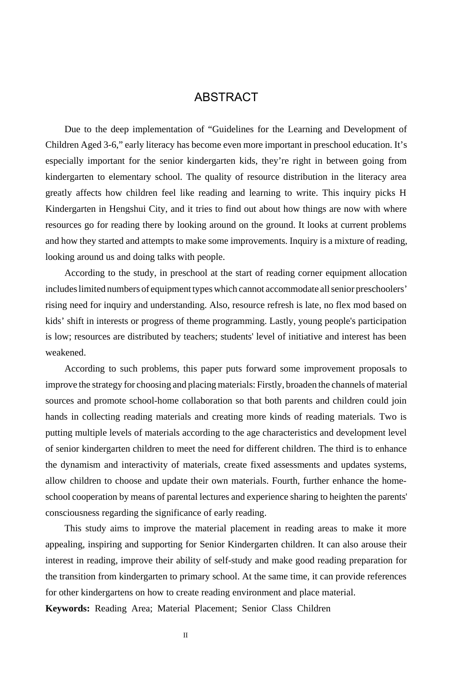 26年WH学前教育 幼儿园大班阅读区材料投放的现状及对策研究——以衡水市H幼儿园为例12.38-AI15.22(18331字).docx_第2页