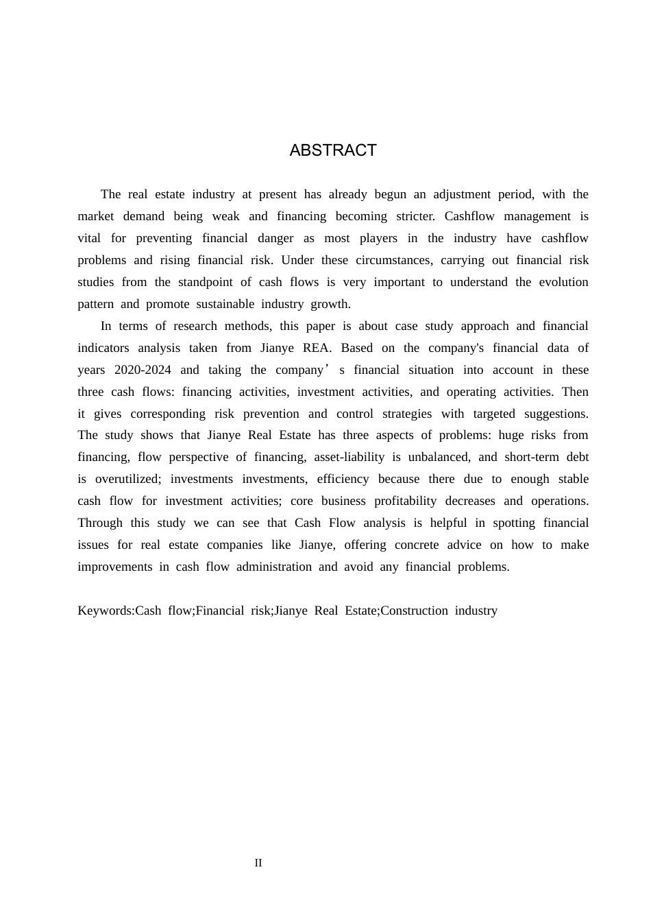 26年WH财务管理-现金流视角下建业地产财务风险研究(13236字).docx_第2页
