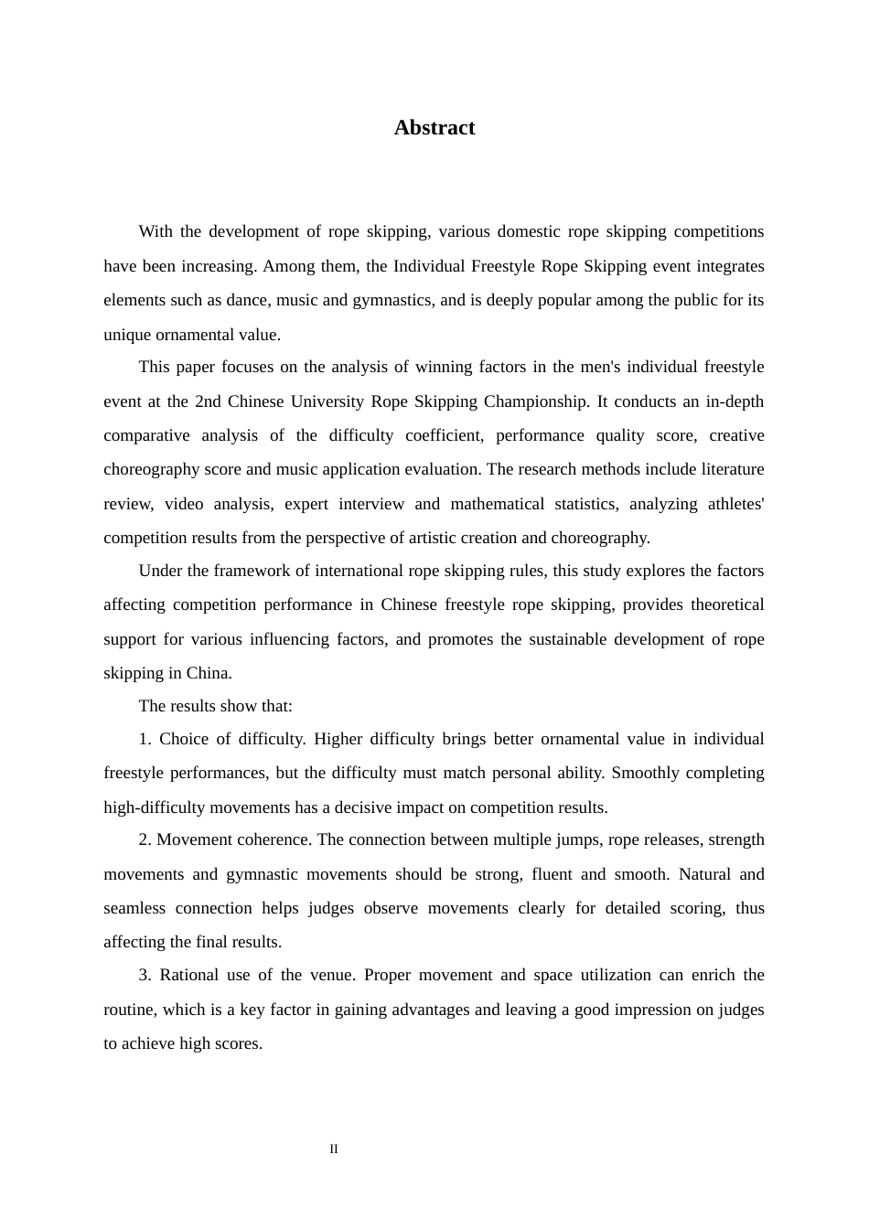 26年WH体育教育 第2届中国大学生跳绳锦标赛男子个人花样项目制胜因素分析20.32-AI19.29_1-约14275字符.docx_第2页