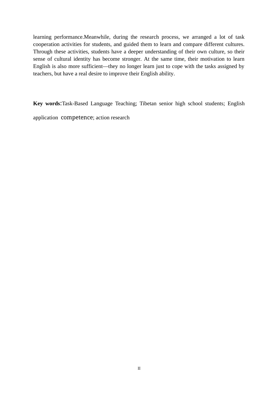 26年WH英语 Action Research on Enhancing English Application Competence of Tibetan High School Students Based on Task-Based Teaching Methodology1.31-AI28.99-基于任务型教学法提高西藏高中生英语应用能力的语言行动研究1.31-AI28.99-约61054字符.docx_第2页