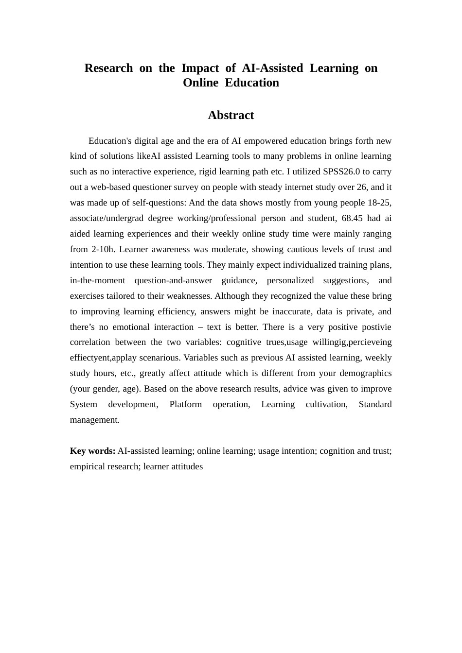26年WH教育技术学 AI助学对在线学习影响的研究12.67-AI0.49-约20213字符.docx_第3页