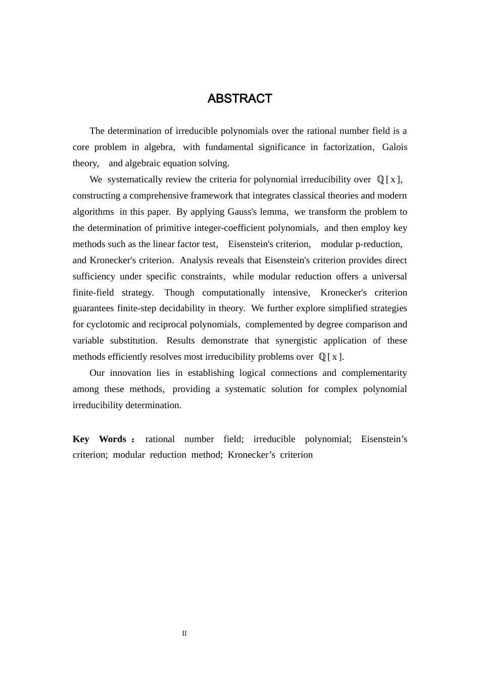 26年WH数学与应用数学 有理数域多项式不可约的判定方法16.16-AI8.26-约11389字符.docx_第2页