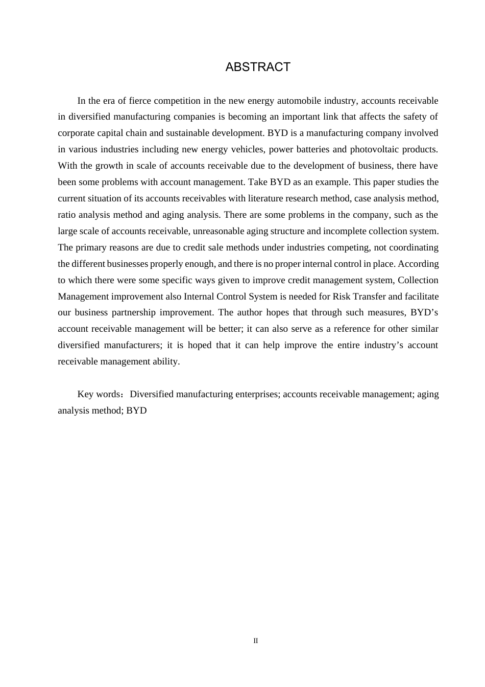 26年WH财务管理 多元化制造企业应收账款管理问题及对策研究——以比亚迪股份有限公司为例2.31-AI2.55-约18610字符.docx_第2页