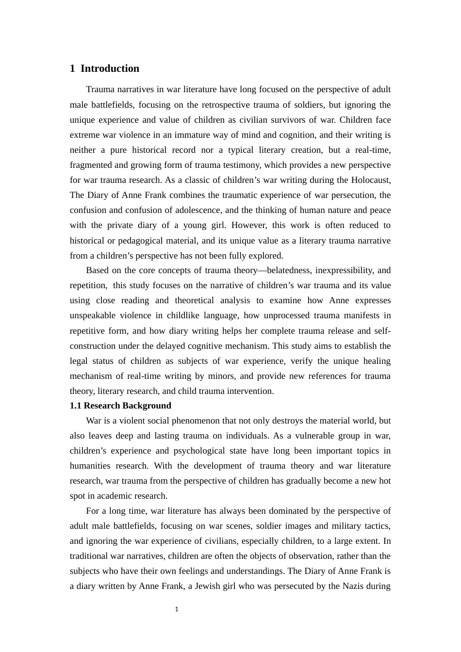 26年WH英语 儿童视角下的战争文学创伤叙事研究——以《安妮日记》为例2.1-AI33.93-约58739字符.docx_第6页