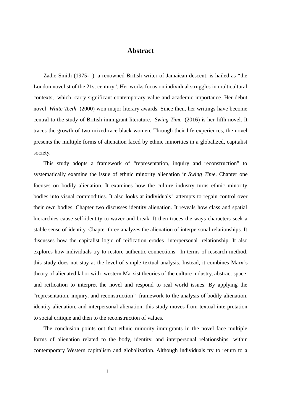 26年WH英语 Representation Inquiry and Reconstruction The Alienation Writing in Zadie Smith's Swing Time0.97-AI8.19-方言表现探究与重建扎迪·史密斯的摇摆时间中的异化写作0.97-AI8.19-约56580字符.docx_第2页