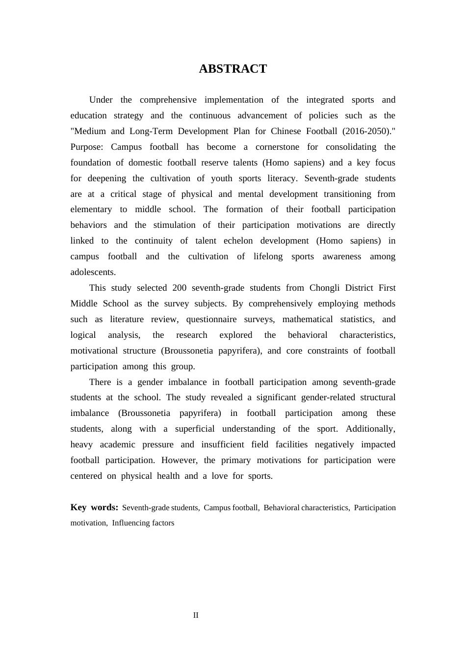 26年WH体育教育 崇礼区第一中学七年级学生参与足球的行为特征及动机原因分析5.52-AI3.65-约16673字符.docx_第3页