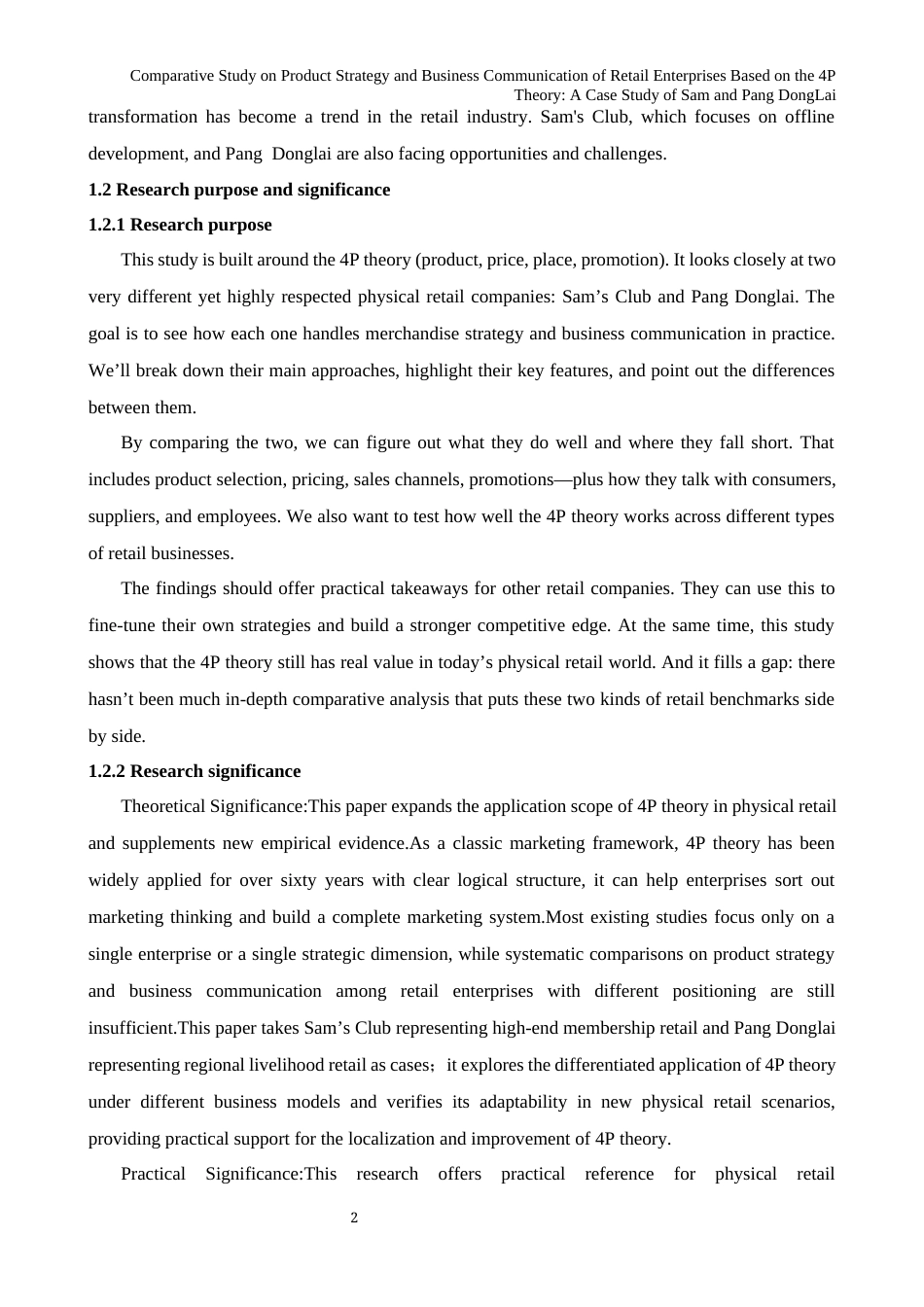 26年WH商务英语(国际会计) 基于4P理论的零售企业商品策略与商务沟通比较研究——以山姆与胖东来为例1.64- A I29.12_1-约69984字符.docx_第6页