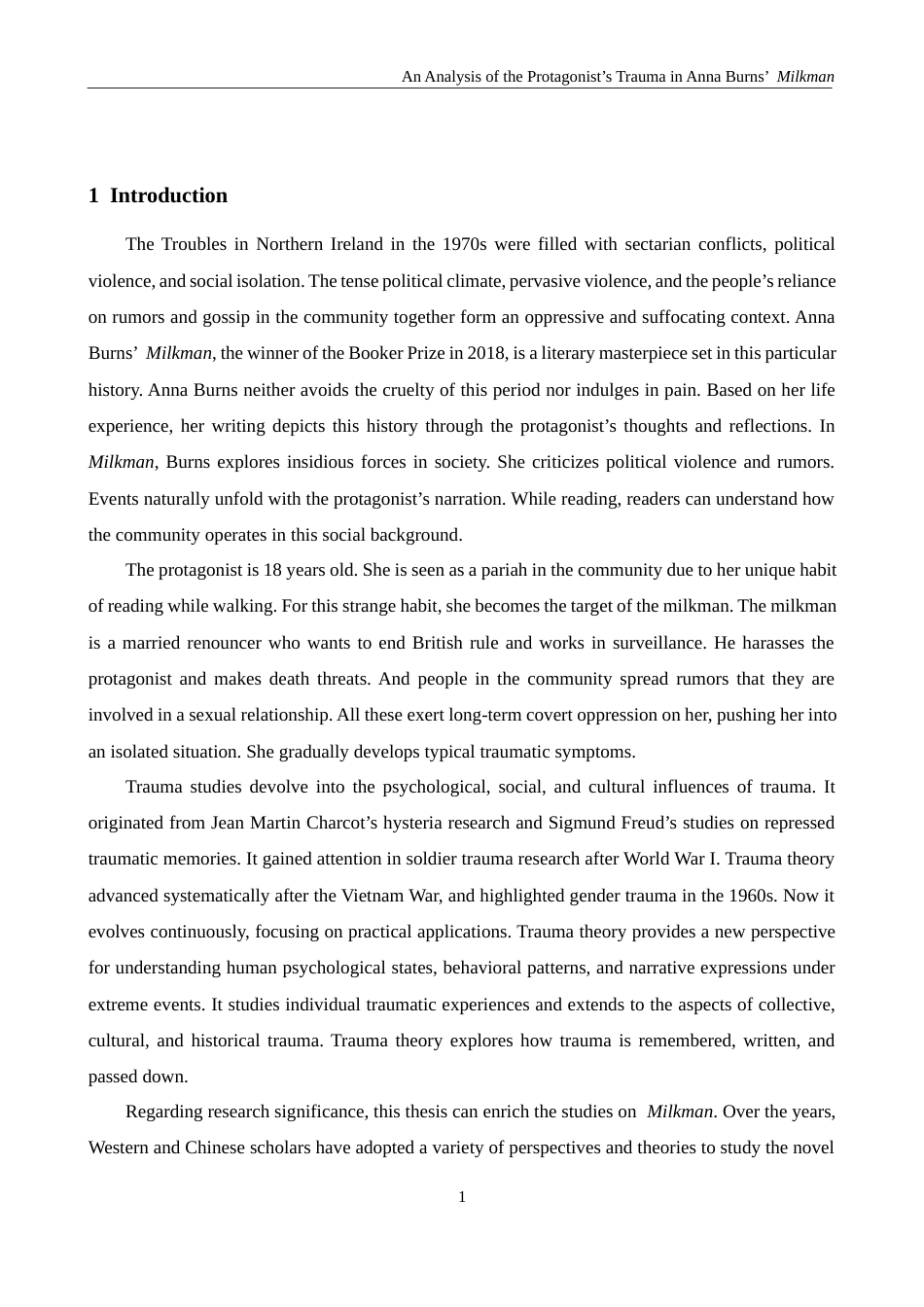 26年WH英语 安娜·伯恩斯《奶爸12.97- A I14.51》中主人公的创伤分析-约39285字符.docx_第5页