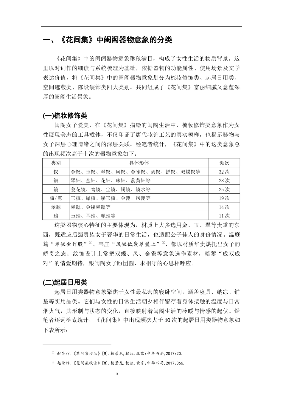 26年WH汉语言文学 《花间集》中的闺阁器物意象研究2.79-AI6.71-约16097字符.docx_第6页