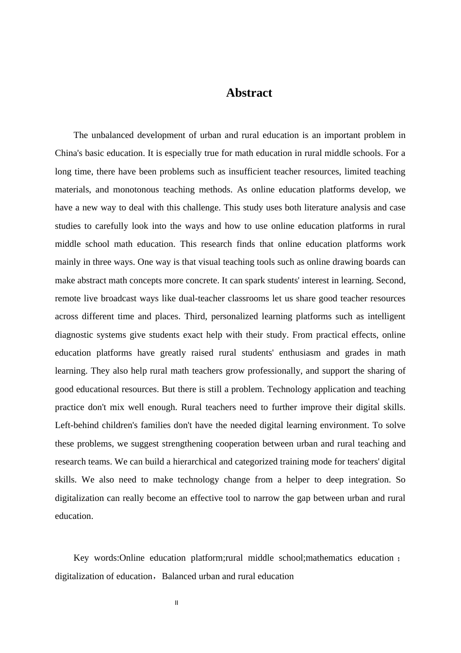 26年WH数学与应用数学 在线教育平台在农村中学数学教育中的作用研究2.87-AI4.0-约10080字符.docx_第4页