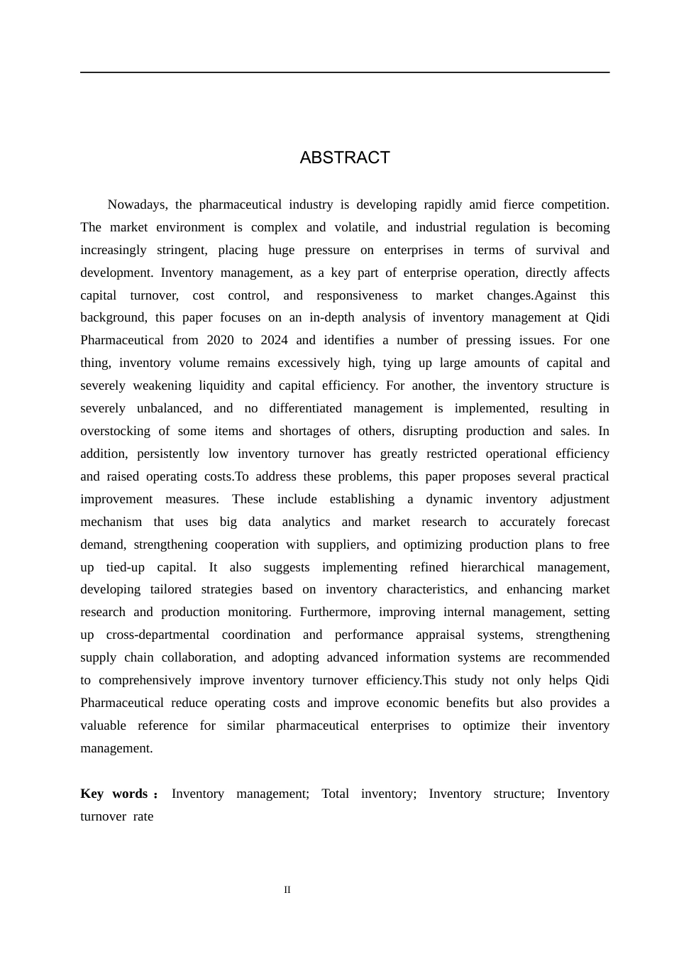 26年WH财务管理 启迪药业存货管理优化研究14.8-AI14.37(16706字).docx_第2页