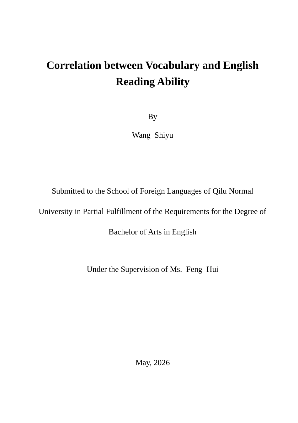 26年WH英语 Research on the Application of Task-Based Language Teaching in English Vocabulary in Junior High School 任务型教学法在初中英语词汇教学中的应用研究7.14-AI21.22-约35906字符(7969字).docx_第1页