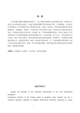 26年WH电子商务及法律（专升本） 定州市诺维电子产品经销部电商运营策略研究2.79-AI15.76(13088字).docx